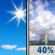 Monday: Sunny then Chance Showers And Thunderstorms