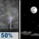 Tuesday Night: Chance Showers And Thunderstorms then Mostly Clear