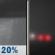 Sunday Night: Slight Chance Rain Showers then Patchy Fog